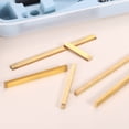 thumbnail image 4 of Tren de engranaje de latón, módulo 0.5, 300 mm x 6 mm x 6 mm, riel recto lineal de alta resistencia para máquinas automotrices, 4 of 6