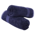 thumbnail image 3 of Silverlinings Bath Towels 600 GSM 100% Cotton 27x54 - Set of 2 Bath Sheets - Premium, Ultra Absorbent ,Super Soft and Plush - Blue Towel Set, 3 of 8