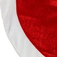 thumbnail image 5 of 18" Traditional Red and White Velveteen Mini Christmas Tree Skirt, 5 of 6
