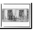 thumbnail image 2 of Historic Framed Print, American Views. New York City. East River Bridge, 17-7/8" x 21-7/8", 2 of 9