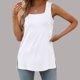 thumbnail image 1 of ICHUANYI Clearance Women's Fashion Printed Round Neck Comfortable Loose T-shirt Sleeveless Blouse Casual Tops(White, S) ICHUANYI WER2023080814985, 1 of 6