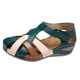 thumbnail image 1 of Amzcrzy Zapatos de mujer,Zapatos de mujer,Zapatillas de mujer, Sandalias ortopédicas de verano de talla grande, estilo retro, con punta redonda y cuña informal a juego para mujer. Sandalias Mujer Zap, 1 of 9