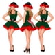thumbnail image 5 of Disfraz navideño de campana verde para actuación de Papá Noel jugando por la noche con uniforme sin hombros, 5 of 6