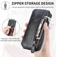 thumbnail image 5 of Zipper Wallet Case for Samsung Galaxy S22 5G, PU Leather [Card Holder Slot Handbag] with Adjustable Kickstand Flip Phone Cover for Samsung Galaxy S22 5G SDLL Black, 5 of 14