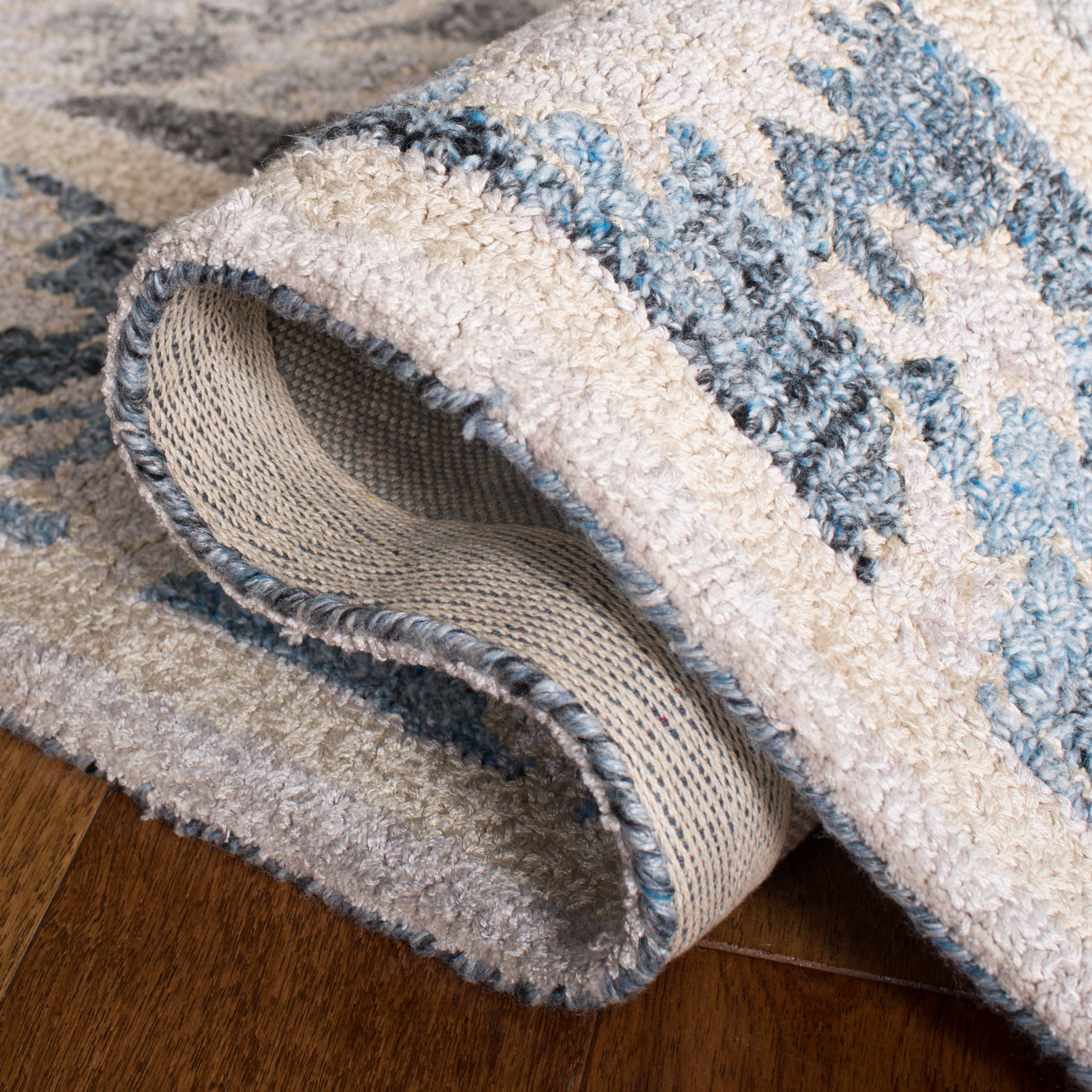 SAFAVIEH Abstract Cynthia Oriental Runner Rug, Beige/Blue, 2'3" x 8'