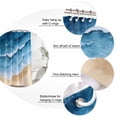 thumbnail image 6 of Blue Beach Coastal Waterproof Fabric Shower Curtain,Summer Nautical Seaside Ocean Waterproof Fabric Shower Curtain for Bathroom Curtains Bathtubs Hotel Shower Curtains with 12 Hooks Extra Long 72x84, 6 of 8