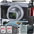 thumbnail image 1 of Canon PowerShot G7 X Mark III Digital Camera (Silver) with 2 Pieces 64GB Memory Card + Case + Tripod + ZeeTech Professional Bundle, 1 of 5