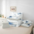 thumbnail image 6 of jejeloiu Country Floral 7-Piece Twin Bedding Sets,Natural Plant Bedding Comforter Set,White Blue Sheet Sets For Adults,Luxury Bedroom Decor Reversible, 6 of 8