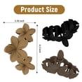 thumbnail image 5 of 4 Pcs Pinces à Cheveux Fleur Antidérapantes Pinces à Cheveux Fleur Mates pour Femmes Pinces à Cheveux Mignonnes, 5 of 5
