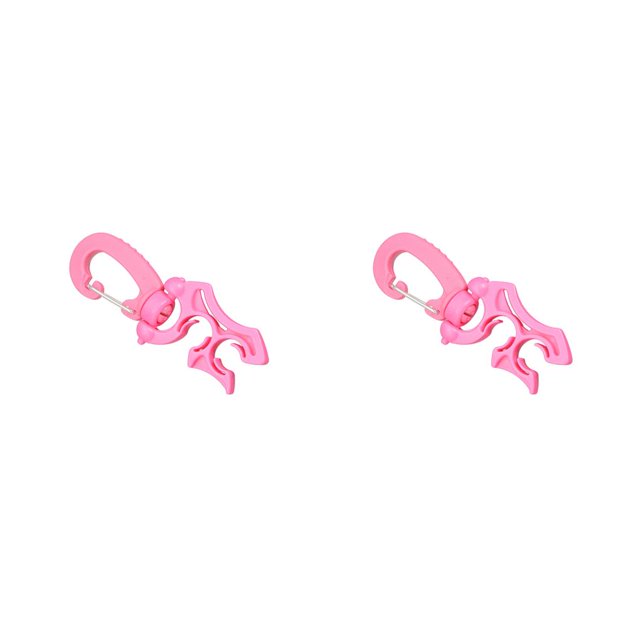 Soidarity Cabeza secundaria Grillete rápido Diseño único Acero inoxidable profesional Distintivo Larga vida útil Abrazadera para manguera Rosa Rosado 2piezas Soidarity CBP199771