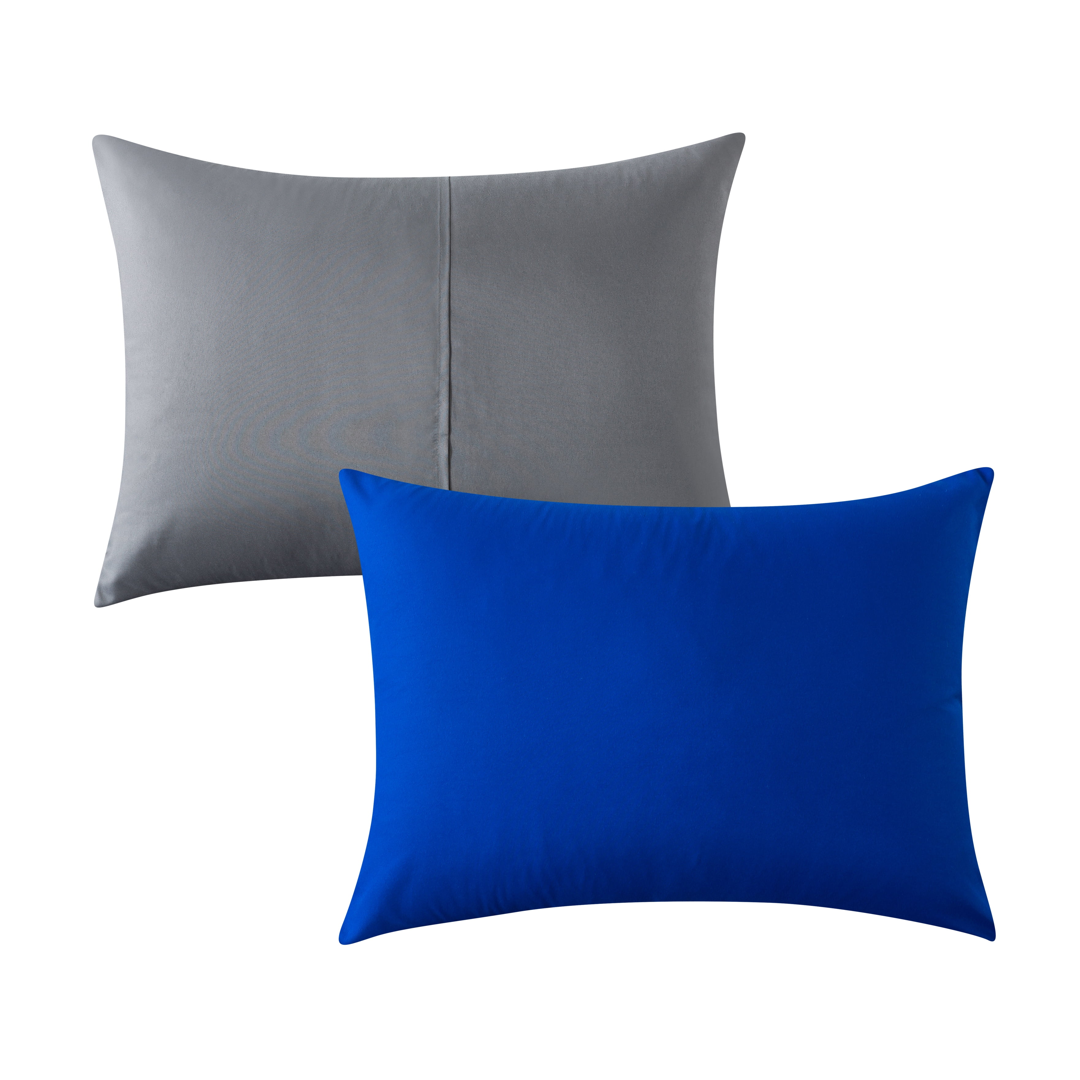Mainstays 5-Piece Reversible Bed in a Bag Comforter Set with Sheets, Blue, Twin XL