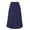*Dark Blue, variant on U Women's High Waist Pleated Long Skirt,Casual Solid Color Flared Maxi Skirt Pink,Womens Plus XL