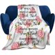 thumbnail image 1 of LHSHID Christian Blanket Inspirational Thoughts Throw Blanket Bible Verse Prayers Get Well Soon Blankets Soft Lightweight Flannel Blanket 40x50in, 1 of 6