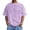 Purple, variant on Men's Distressed Graphic Print Washed Tee for Everyday Casual Streetwear with Design and Comfortable Fit