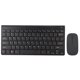 thumbnail image 4 of Kit de teclado y ratón inalámbrico inteligente, silencioso, con indicador LED, resistente al agua y de bajo consumo, compacto, para oficina, color negro, 4 of 14
