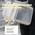 thumbnail image 4 of Riousery Portable Soft-Sided Foldable Pet Carrier Bag Travel Companion For Small Cats And Dogs With Large Opening Breathable Mesh 17.32 in / 44 cm Beige, 4 of 9