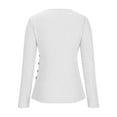 thumbnail image 4 of BLVB Women's Long Sleeve Tops Slim Fitted V Neck Wrap Going out Top Casual Ribbed Knit Sweaters Trendy Fall Blouse, 4 of 6