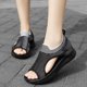 thumbnail image 1 of Mujeres señoras transpirable comodidad ahueca hacia fuera Casual cuñas zapatos de malla sandalias Wmkox8yii nm7914, 1 of 8