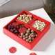 thumbnail image 3 of Caja de aperitivos de bambú con 4 compartimentos, aperitivos de caramelo, fruta de azúcar, fiesta de boda de año nuevo, B Feliz Sencillez, 3 of 5