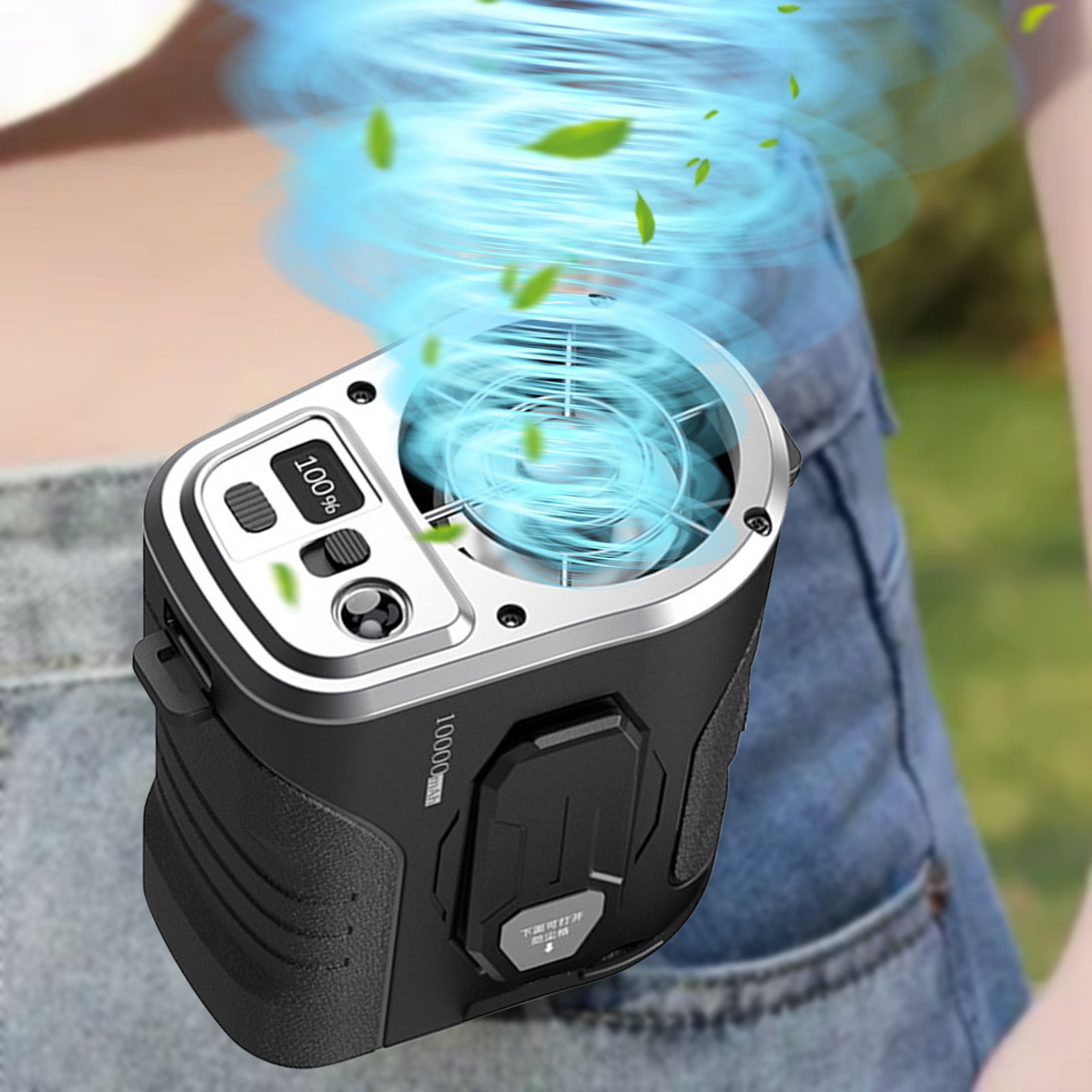 Mini Ventilador De Cintura, Ventilador Portátil, 3 Velocidades De