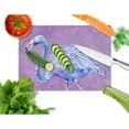 thumbnail image 2 of Carolines Treasures Flamingo on Purple Glass Cutting Board Large 12H x 16W multicolor, 2 of 2