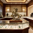 thumbnail image 6 of Giaone Metal Horse Statue Sculptures Decorative Figurines Tabletop Ornament Symbols Wealth Career Home Decorations, 6 of 10