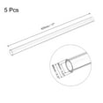 thumbnail image 2 of Uxcell Plastic Pipe Rigid Round Tube Clear 0.23" ID x 0.31" OD x 17" High Impact for Lighting Models Water Plumbing 5Pcs, 2 of 7