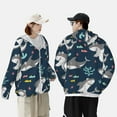 thumbnail image 6 of Kll Friendly Smiling Sharks Print Men'S Women’s Upf 50+ Sun Protection Outdoor Hoodie Jacket Long Sleeve Fishing Hiking Performance Shirt- Xx-Large, 6 of 8