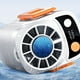 thumbnail image 5 of Ventiladores para el hogar, ventilador portátil de cintura, 6000 mAh, recargable, funciona las 24 horas, 3 velocidades (1-100), apto para exteriores, trabajo, granja, viajes, ciclismo., 5 of 9