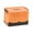 Orange#3, variant on Foldable Storage Box Collapsible Toy Organizer Camping Gear Box Plastic Tote with Lid Handles for Home Car or Outdoor Use 13.39x9.06x9.06 Inches