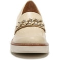 thumbnail image 3 of Naturalizer Womens Desi Chain Detail Platform Lug Sole Heeled Loafer Vanilla Beige Leather 10M, 3 of 5