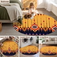 thumbnail image 5 of Round Rug 6Ft Washable Non-Slip, Ethnic Boho Circle Area Rugs for Living Room Bedroom, Vintage Abstract Geometric Textured Indoor Floor Mats Carpet Runner for Home Decor Aesthetic, 5 of 8