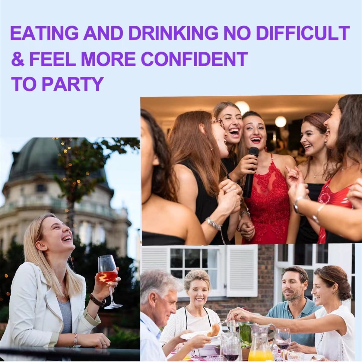 2 Sets of Dentures, Upper and Lower Jaw Dentures, Natural and Comfortable, Protect The Teeth, and Regain A Confident Smile