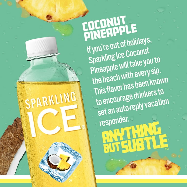 Sparkling Ice Coconut Pineapple, 17 fl oz, 12 Count photo 3