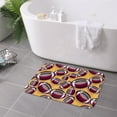 thumbnail image 7 of Non Slip Door Mat, purple American football orange Fast Drying Bath Tub Mats, Absorbent Bathroom Rugs Entrance Welcome Mat, Bath MatS for Tub, Floor, Home, Kitchen, Hotel,16x24in, 7 of 7