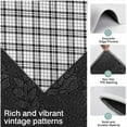 thumbnail image 3 of Black White Plaid Checkered Pattern Kitchen Rugs Sets Of 3,Kitchen Runner Rugs Non Skid Washable,Decorative Kitchen Floor Mats for Kitchen,Sink,Laundry,17"x30"+ 17"x47" + 17"x59", 3 of 6