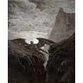 thumbnail image 2 of Dore, Gustave 26x31 White Modern Wood Framed Museum Art Print Titled - Satan Resting On The Mountain - from Miltons Paradise Lost, 2 of 4