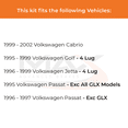 thumbnail image 2 of MAX Advanced Brakes - Rear Brake Kit For 1996-1999 VW Jetta| Carbon Ceramic Brake Pad and Rotor Kit| Daily Driving OE Replacement Brake Rotors, 2 of 9