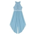 thumbnail image 5 of Alvivi Kids Girls Glittering Beaded Party Jumpsuit Dress Chiffon Romper Gown 6-16, 5 of 5