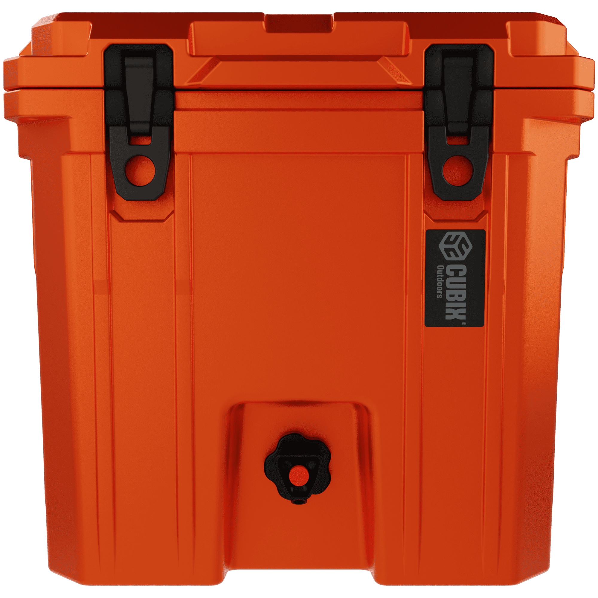 Cubix Outdoors® QuadraX 5 GAL 2-in-1 Portable Insulated Hard Beverage Dispenser and Cooler Fits 14 Cans - Ember Orange