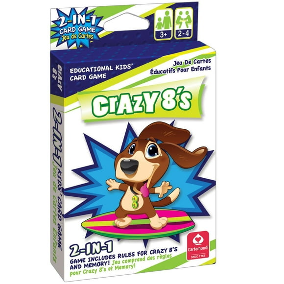 Cartamundi Crazy 8'S 2-in-1 Card Game