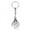 Silver, variant on Creative Skull Palm Keychain Pendant: Unique Alloy Electroplated Design, Perfect Gift Idea (4.2 * 5.5CM, 22g)