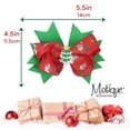 thumbnail image 5 of Motique Accessories Hair Bow Layered Christmas Bow with Silicone Charm, One Size for Teens-Red Tree, 5 of 5