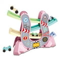thumbnail image 2 of Rampa de coche, pista de carreras de juguete para pista de carreras Click Clack con 4 piezas de coches y estacionamiento, juguetes educativos para niños, juguetes interactivos para padres e hijos, regalos, 2 of 7