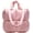 Pink-c, variant on Puffer Tote Bag, Trendy Luxury Chic Quilted Large Padded Designer Handbags for Women Cotton Winter Soft Shoulder Bag