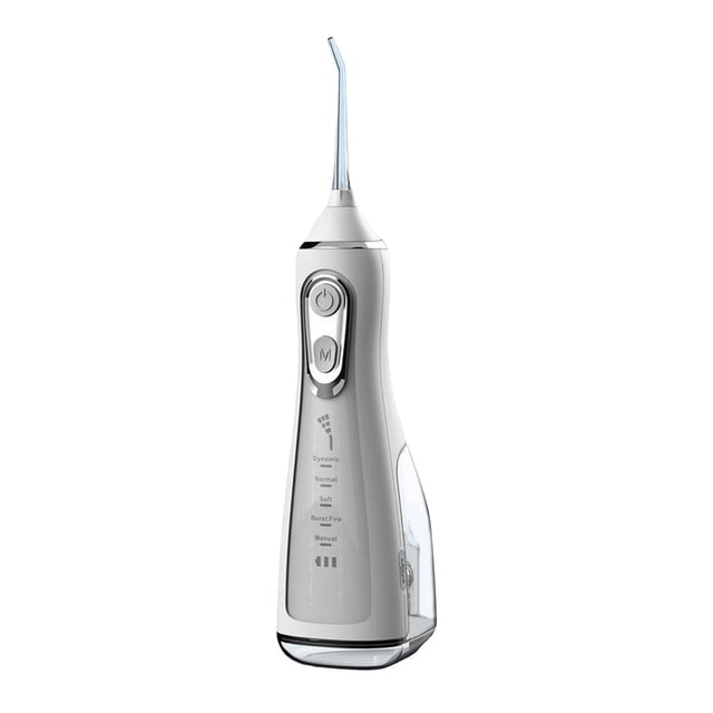Riforla Rechargeable Water Flosser Portable 5 Modes 360° Rotatable Nozzle High Pressure Cordless Teeth Rechargeable Water Flosser Portable Ear Care White
