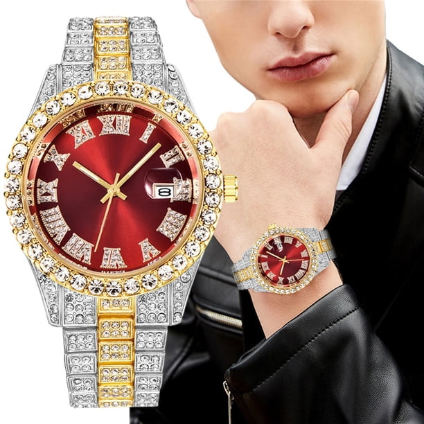 Reloj de cuarzo para hombre, relojes de moda para hombre, reloj de acero inoxidable, informal, de pulsera, de cristal