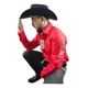 thumbnail image 2 of Camisa Ariat Bordado Tricolor Con Bandera Mex/usa En Espalda, 2 of 2