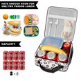 thumbnail image 5 of Butterfly and Leopard Pink Pattern Insulated Lunch Bag Teens,Lunch Box for Men Women for Work,Picnic or Travel,10.2x9.5x4.3 Inches,8 Can Capacity, 5 of 6