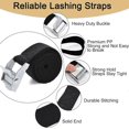 thumbnail image 3 of 10 PCS Tightening Strap 25mm x 1m Load Capacity 250kg, Fixing Strap, Tightening Strap with Tightening Buckle for Motorcycle Bike Carrier, Heavy Duty L, 3 of 5